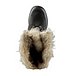 Women's Garibaldi  Waterproof Winter Boots with Faux Fur Trim - Black