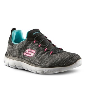 skechers summits mesh bungee lace trainers
