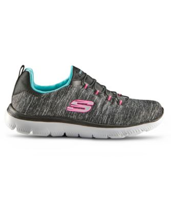 skechers mesh bungee slip on