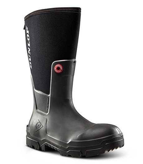 Men's Composite Toe Composite Plate Snugboot WorkPro Waterproof Full Safety Boot - Grey/Black