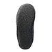 Men's Faux Suede Mule Slippers with Sherpa Lining - Black