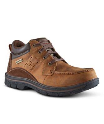 skechers men's segment melego leather chukka waterproof boot