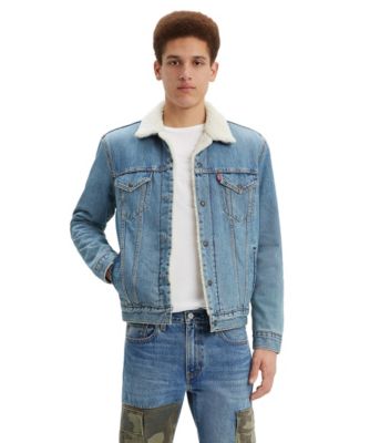 levis denim sherpa jacket men's