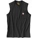 Men's Workwear Pocket Sleeveless Relaxed Fit Crew Neck T-Shirt - Black