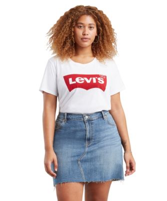 levi plus size denim shirt