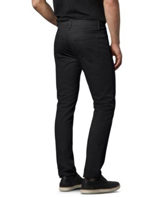 black slim chino pants mens