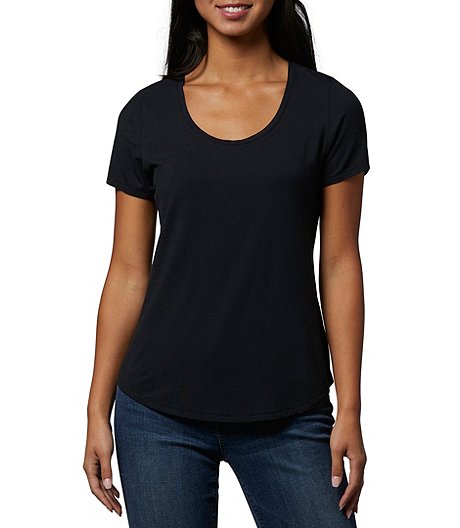Women's Relaxed Fit  Scoop Neck T Shirt