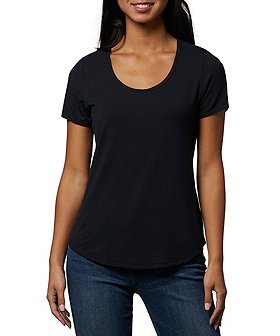 Denver Hayes Women's Relaxed Fit  Scoop Neck T Shirt
