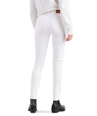 women's high rise white skinny jeans