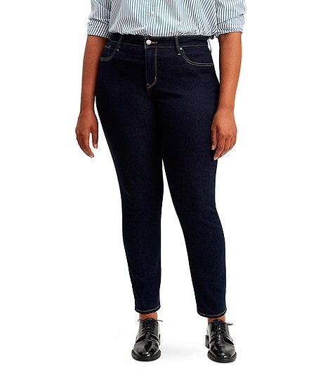 Women's 311 Shaping Mid Rise Skinny Jeans - Darkest Sky - Plus Size