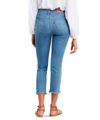 levi's high rise straight leg jeans