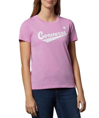 t shirt converse femme violet