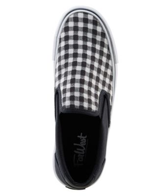 womens white canvas slip on sneakers