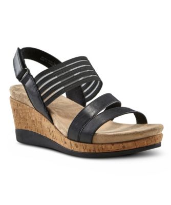 women's cork wedge sandals