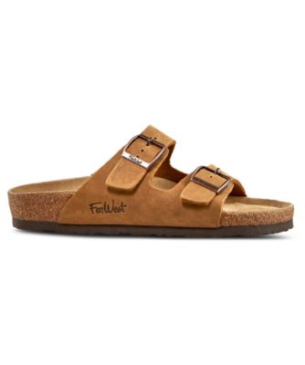 brown 2 strap sandals