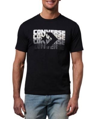 converse t shirt mens grey