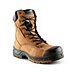 Men's Steel Toe Composite Plate Quad Comfort Leather 8 Inch Work Boots - Tan