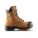 Men's Steel Toe Composite Plate Quad Comfort Leather 8 Inch Work Boots - Tan