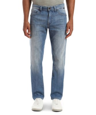 mens light wash straight leg jeans