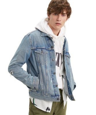 trucker jacket with hood