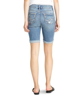 silver suki bermuda shorts