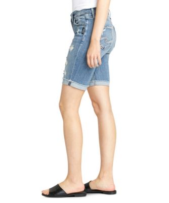 silver suki bermuda shorts