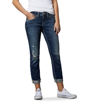 women's raw hem jeans