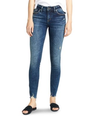 womens jeans with raw hem