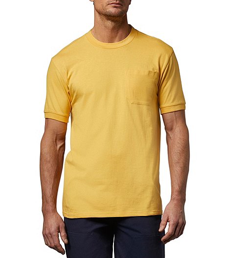 Men's Crew Neck Freshtech Short Sleeve Solid Work Shirt