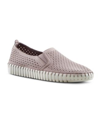 skechers perforated slip on casual shoes