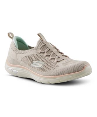 skechers mesh bungee slip on