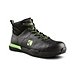 Men's Composite Toe Composite Plate Lightweight Mid Cut Athletic Safety Shoes - Black/Green