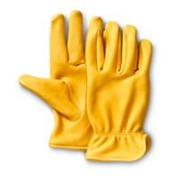 Gants en peau de daim pour hommes Or TG