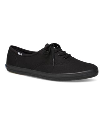 womens black canvas keds