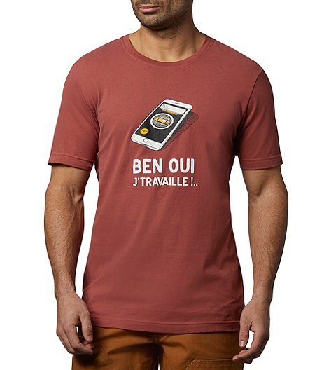 T-shirt pour hommes, Ben Oui J’Travaille