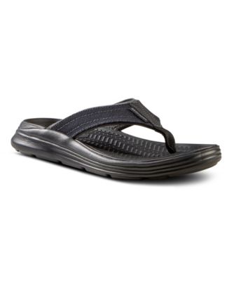 skechers black flip flops