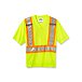 Men's Poly V-Neck Safety T-Shirt - Green