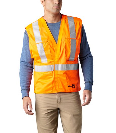 Men's Visibility FR Treated Safety Vest - Orange