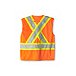 Men's CSA Z96-09 Class 2 5-Point Velcro Hi Vis Tear Away Safety Vest - Orange