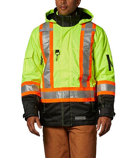 Manteau doublé haute-visibilité 7-en-1 HD3 T-MAX pour hommes