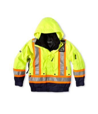 Men's Dakota Hi-Vis HD3 T-MAX Lined 3-In-1 Bomber Jacket Lime Large / Regular Men's Dakota Hi-Vis HD3 T-MAX Lined 3-In-1 Bomber Jacket Lime Large / Regular