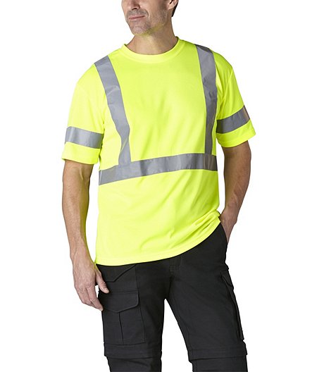 T-shirt haute visibilité, citron vert pour hommes