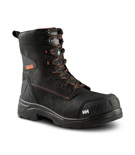 Men's 8 Inch Composite Toe Composite Plate Waterproof Work Boots - Black | Mark's