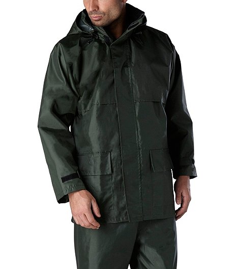 Men's 3 Piece Open Road 150D Ripstop Nylon Waterproof and Windproof Rain Suit