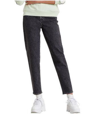 high waisted tapered jeans
