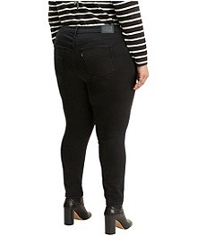 Levi's Women's 721 High Rise Skinny Jeans Blackened Ash - Plus Size