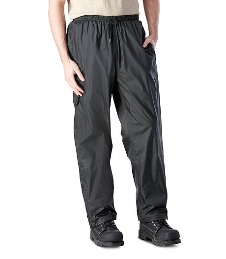 Men's Windigo Waterproof and Windproof Packable Rain Pant - Charcoal