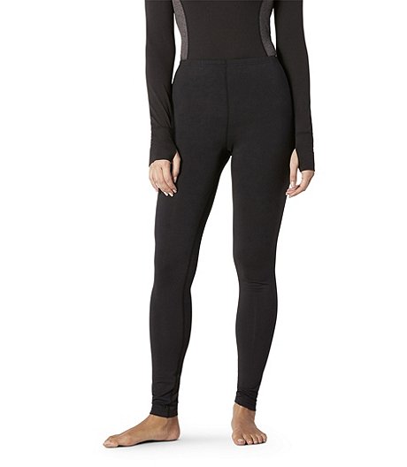 Women's Microfibre Thermal Pants - Black