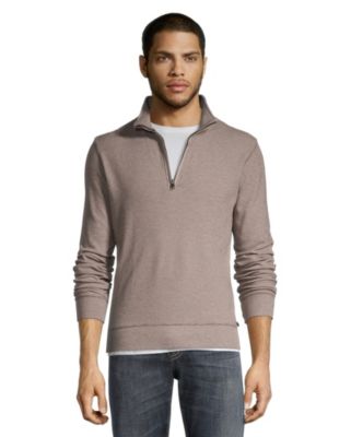 1 4 zip mock neck sweater