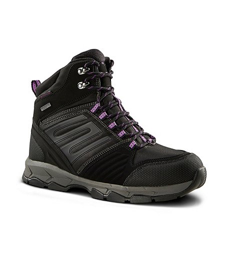 Women's Peak II IceFX Waterproof Hyper Dri 3 Winter Leather Hiking Boots - Black